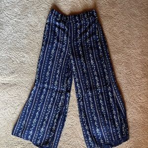 Anthropologie Cropped Wide Leg Pants Size 0